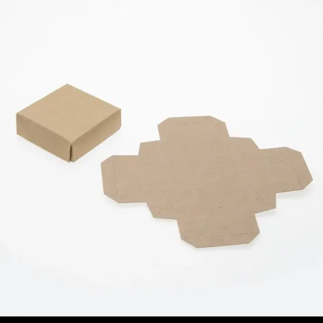 Cube Box Kraft Folding Lid - Pack of 25